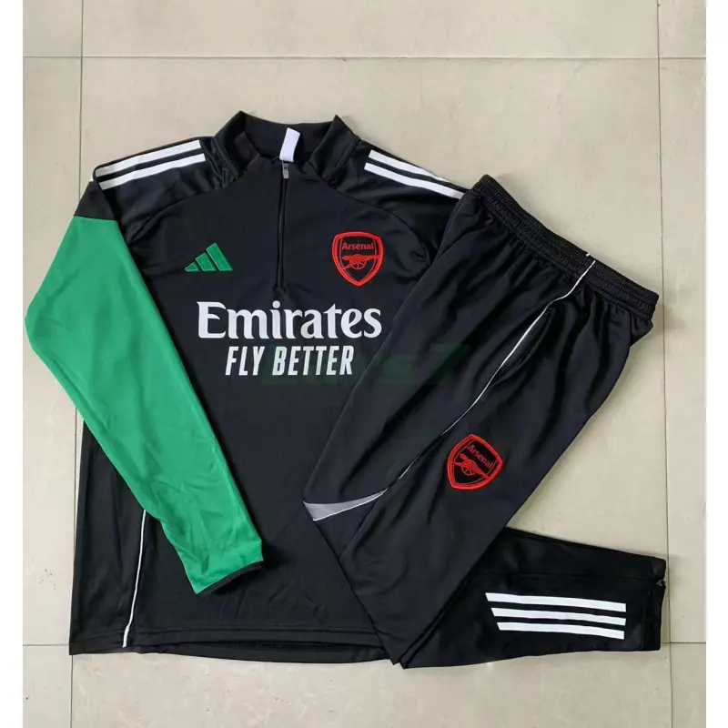 Sudadera De Entrenamiento Arsenal 2025/2026 Negro/Rojo/Verde