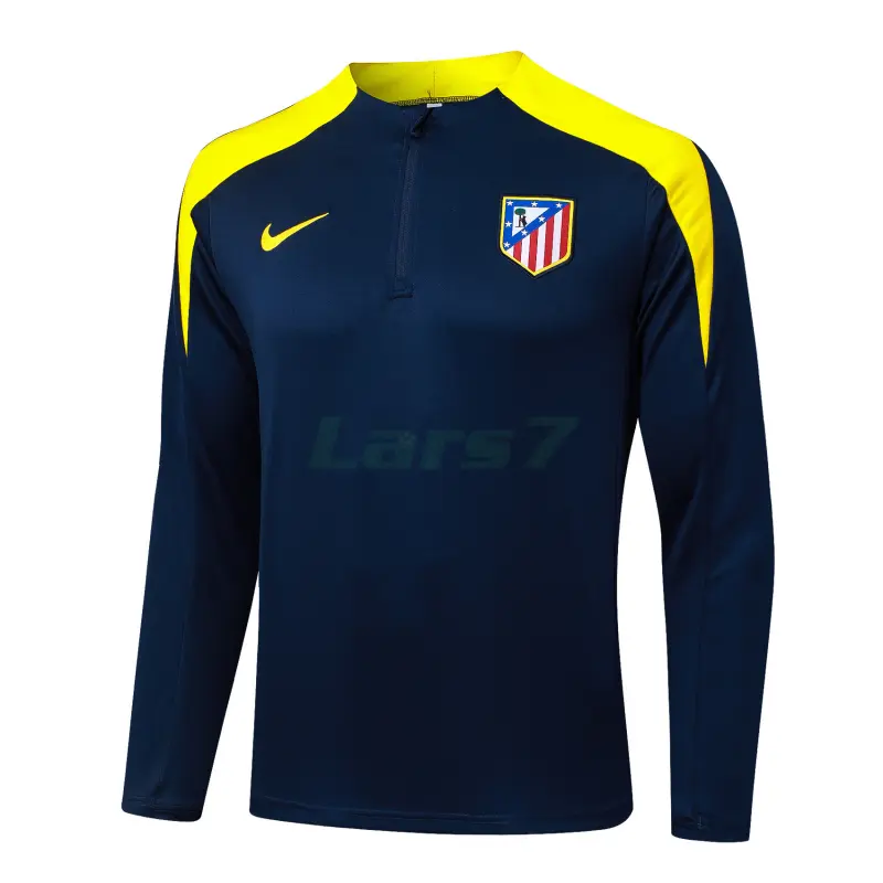 Sudadera De Entrenamiento Atlético de Madrid 2025/2026 Azul Oscuro/Amarillo