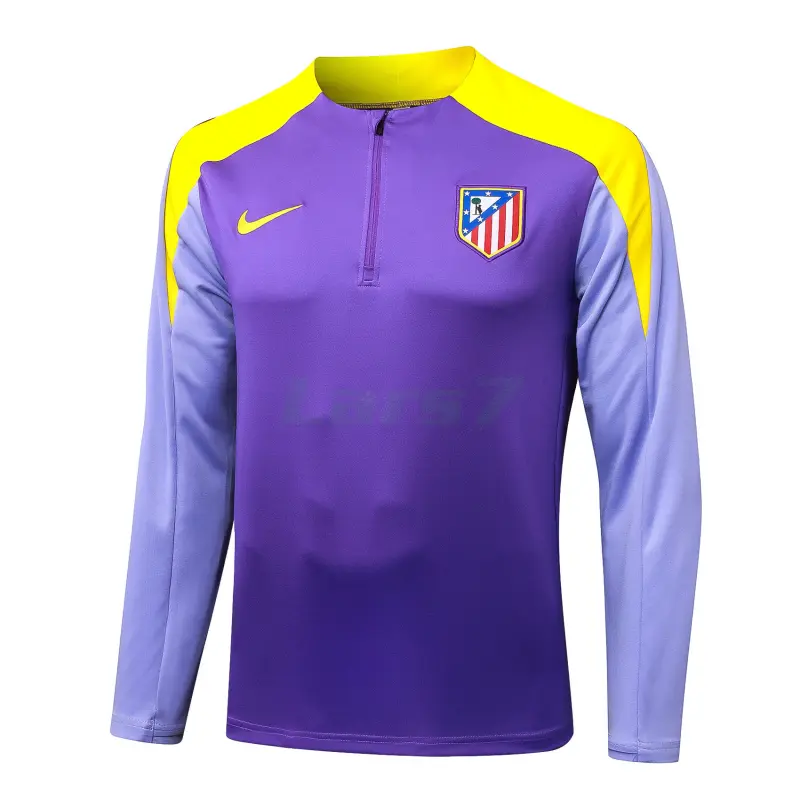 Sudadera De Entrenamiento Atlético de Madrid 2025/2026 Morado/Amarillo