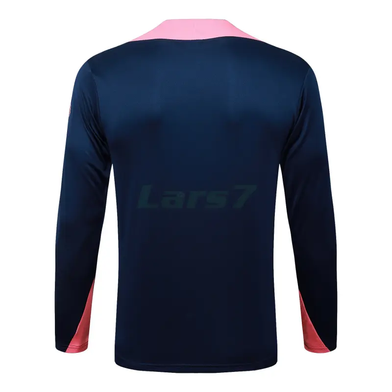 Sudadera De Entrenamiento Barcelona 2025/2026 Azul/Rosa con Estampado