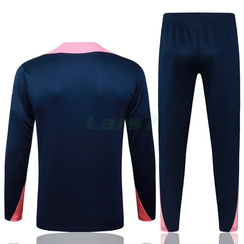 Sudadera De Entrenamiento Barcelona 2025/2026 Azul/Rosa con Estampado