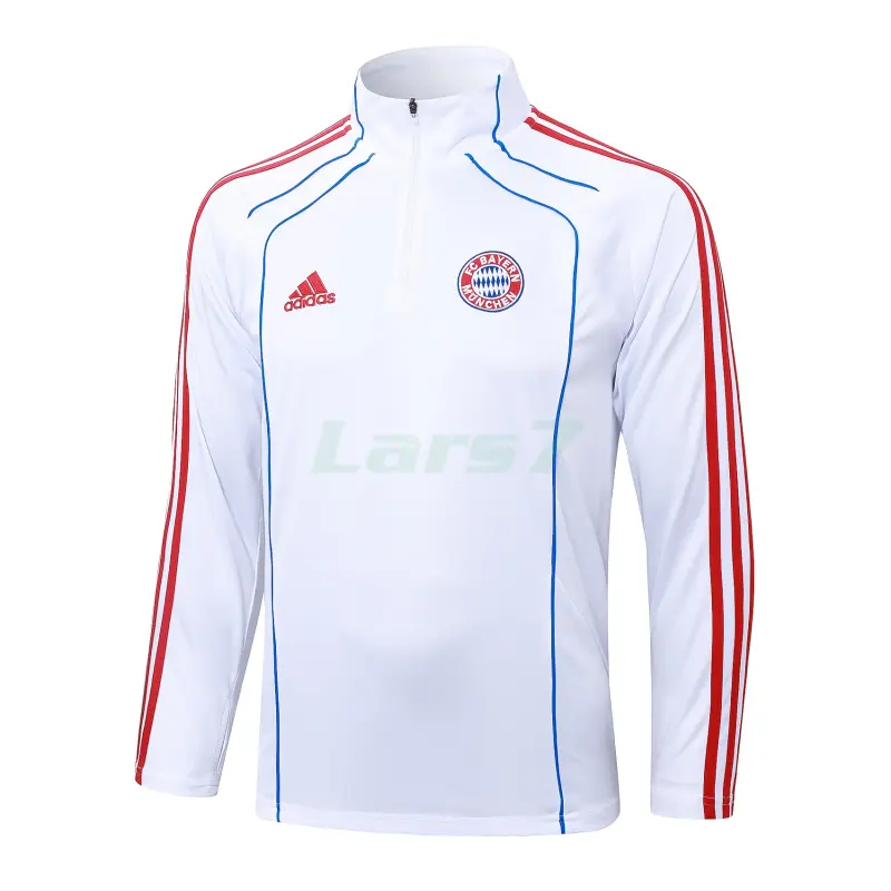 Sudadera De Entrenamiento Bayern Múnich 2025/2026 Blanco/Azul/Rojo