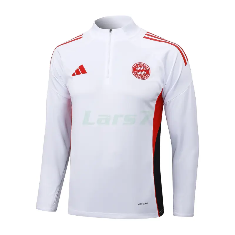 Sudadera De Entrenamiento Bayern Múnich 2025/2026 Blanco/Rojo/Negro