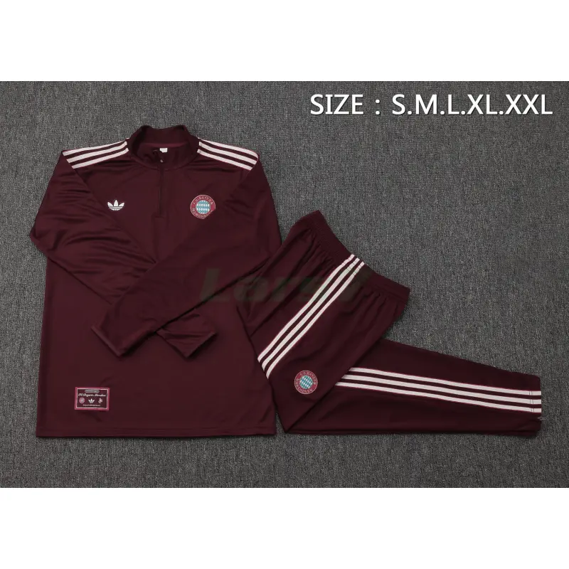 Sudadera De Entrenamiento Bayern Múnich 2025/2026 Kit Retro Borgoña