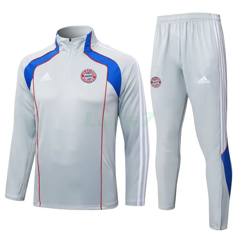 Sudadera De Entrenamiento Bayern Múnich 2025/26 Kit Retro Gris Claro/Azul