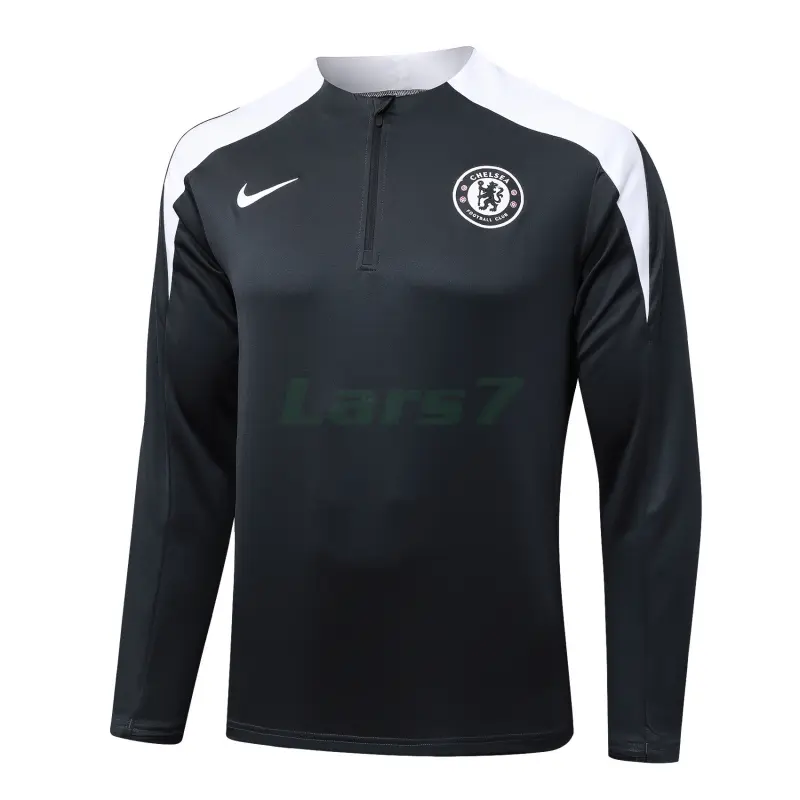 Sudadera De Entrenamiento Chelsea 2025/2026 Gris Oscuro/Blanco