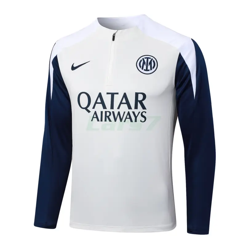 Sudadera De Entrenamiento Inter de Milan 2025/2026 Beige/Azul