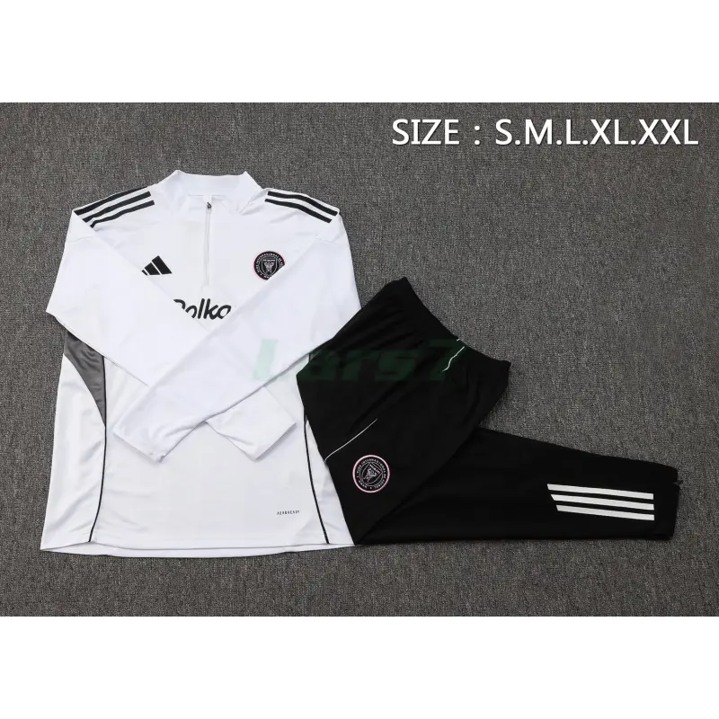 Sudadera De Entrenamiento Inter Miami 2025/2026 Kit Blanco/Gris