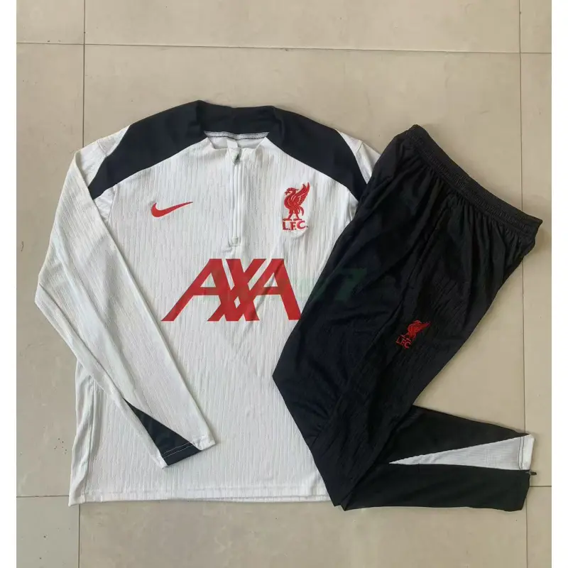 Sudadera De Entrenamiento Liverpool 2025/2026 Blanco/Negro