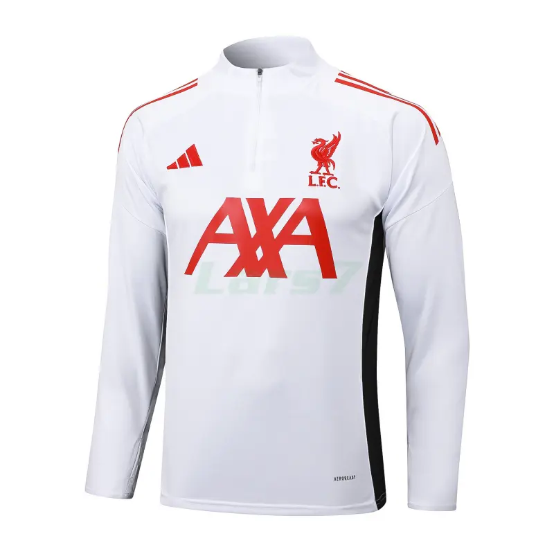 Sudadera De Entrenamiento Liverpool 2025/2026 Blanco/Negro/Rojo