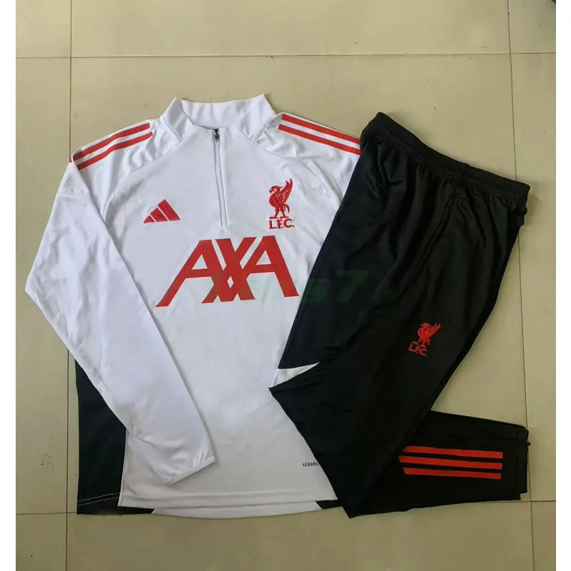 Sudadera De Entrenamiento Liverpool 2025/2026 Kit Blanco/Rojo/Negro