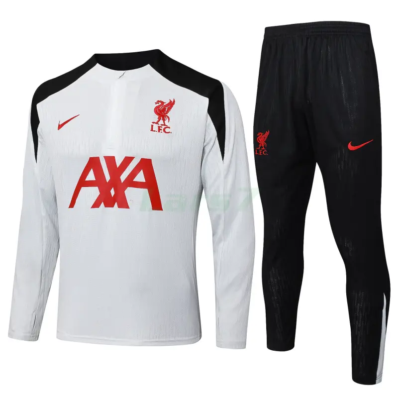Sudadera De Entrenamiento Liverpool 2025/2026 Kit Blanco/Negro/Rojo