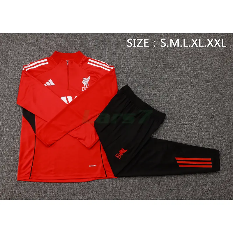 Sudadera De Entrenamiento Liverpool 2025/2026 Kit Rojo/Negro