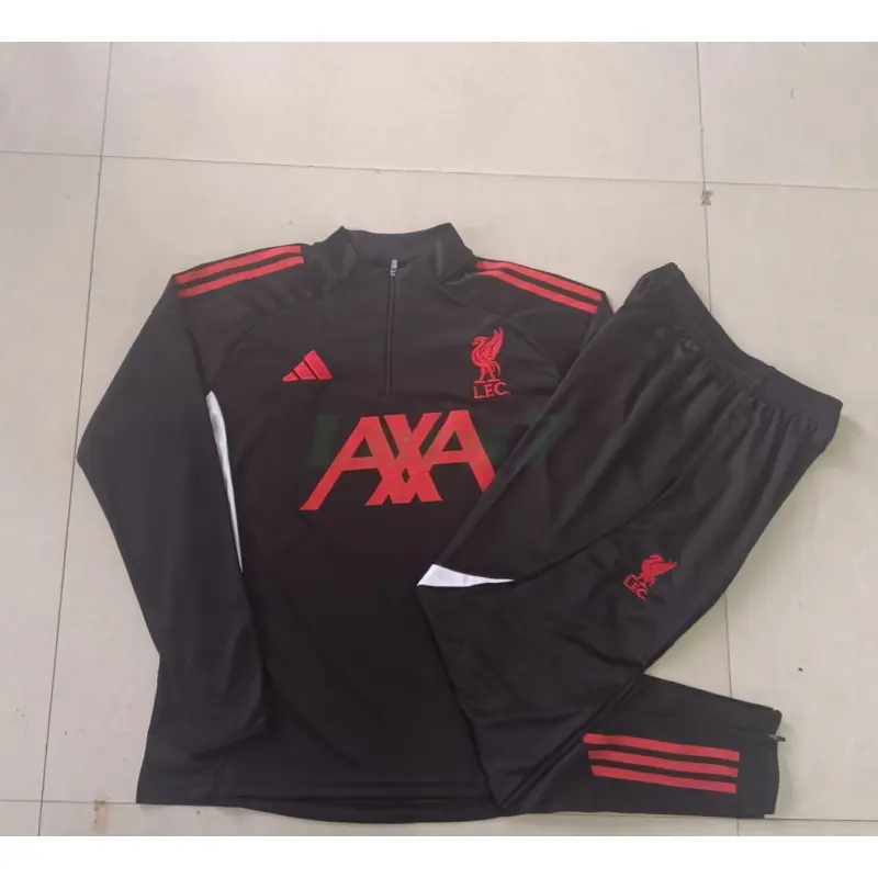 Sudadera De Entrenamiento Liverpool 2025/2026 Negro/Rojo