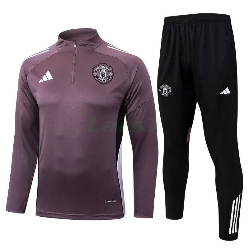 Sudadera De Entrenamiento Manchester United 2025/2026 Morado Grisáceo
