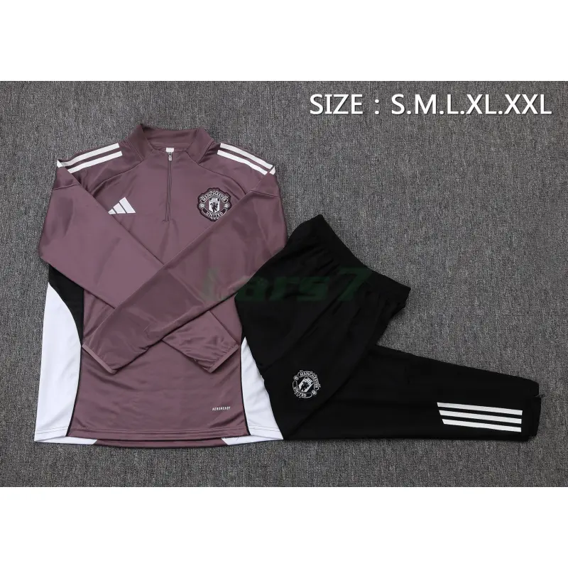 Sudadera De Entrenamiento Manchester United 2025/2026 Kit Morado Grisáceo