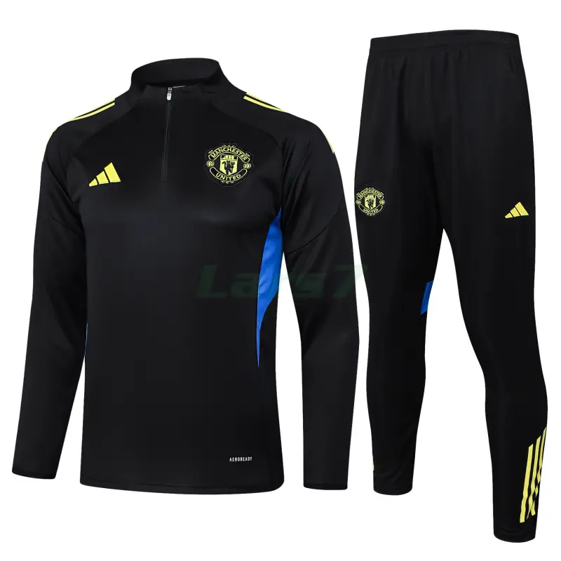 Sudadera De Entrenamiento Manchester United 2025/2026 Negro/Azul