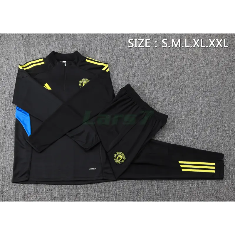 Sudadera De Entrenamiento Manchester United 2025/2026 Negro/Azul