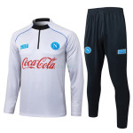 Sudadera De Entrenamiento Napoli 2025/2026 Kit Gris Claro con Estampado