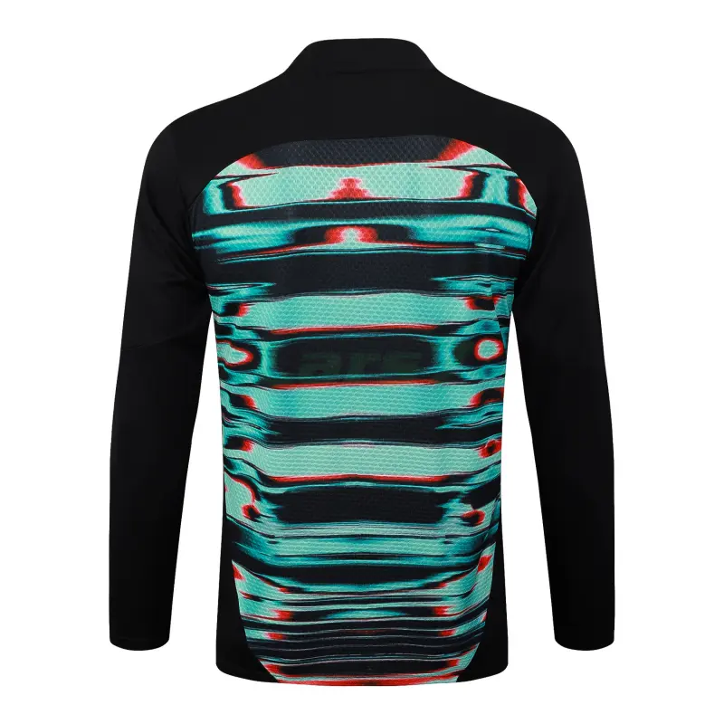 Sudadera De Entrenamiento Portugal 2025 Verde/Negro con Estampado