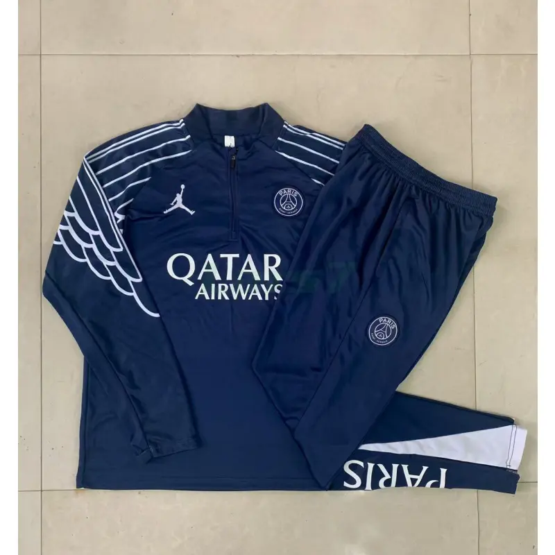 Sudadera De Entrenamiento PSG 2025/2026 Azul Oscuro con Estampado