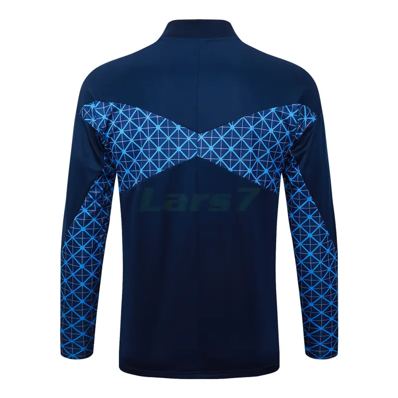 Sudadera De Entrenamiento PSG 2025/2026 Azul Real con Estampado de Cuadros