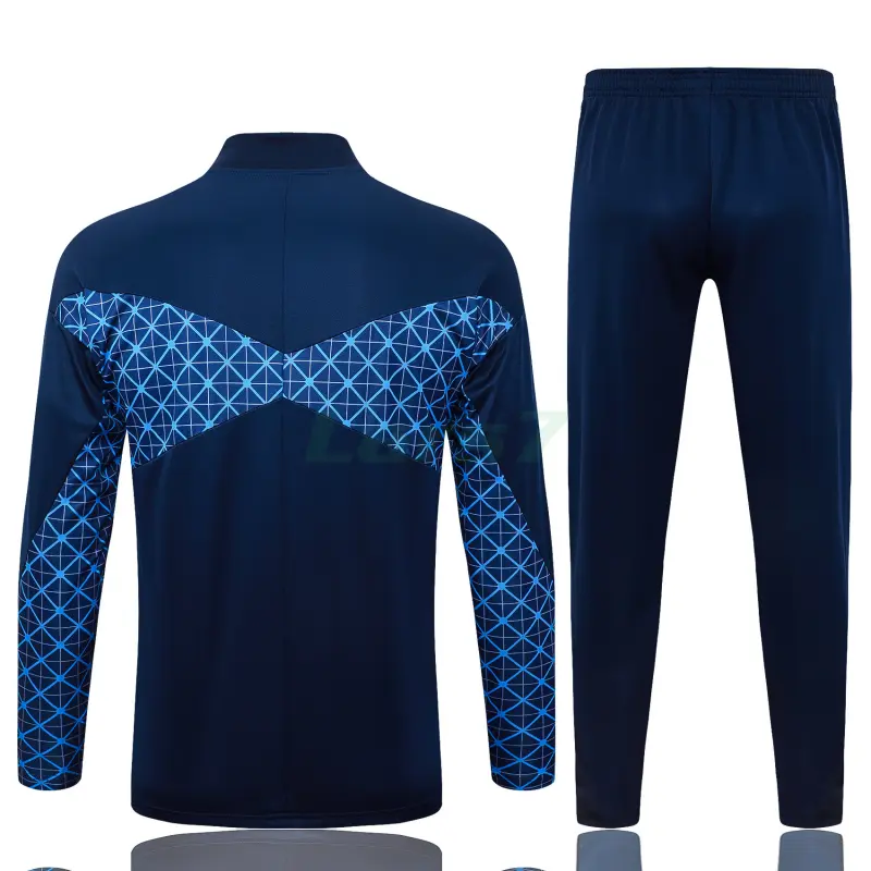 Sudadera De Entrenamiento PSG 2025/2026 Kit Azul Real con Estampado de Cuadros