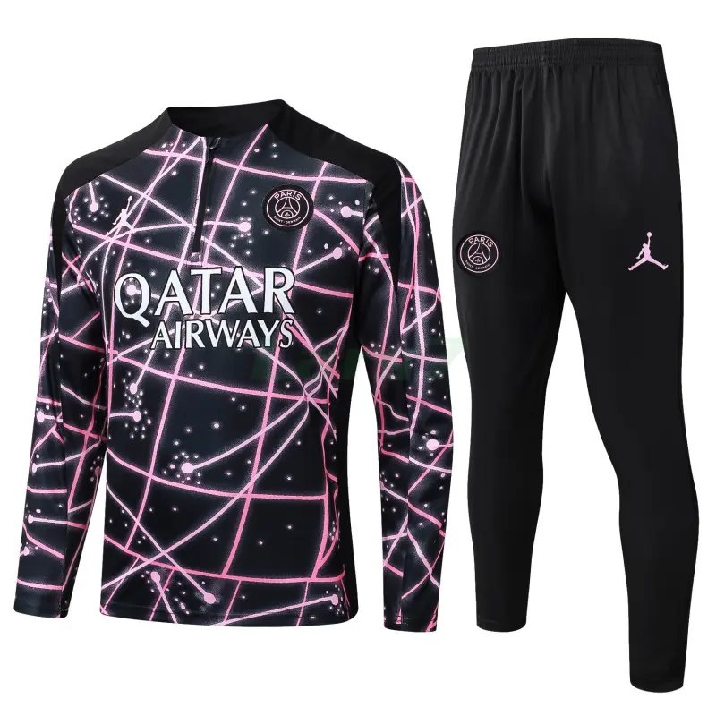 Sudadera De Entrenamiento PSG 2025/2026 Kit Negro con Estampado de Cielo Estrellado