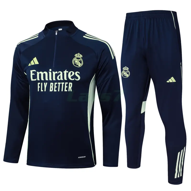 Sudadera De Entrenamiento Real Madrid 2025/2026 Kit Azul Marino/Amarillo