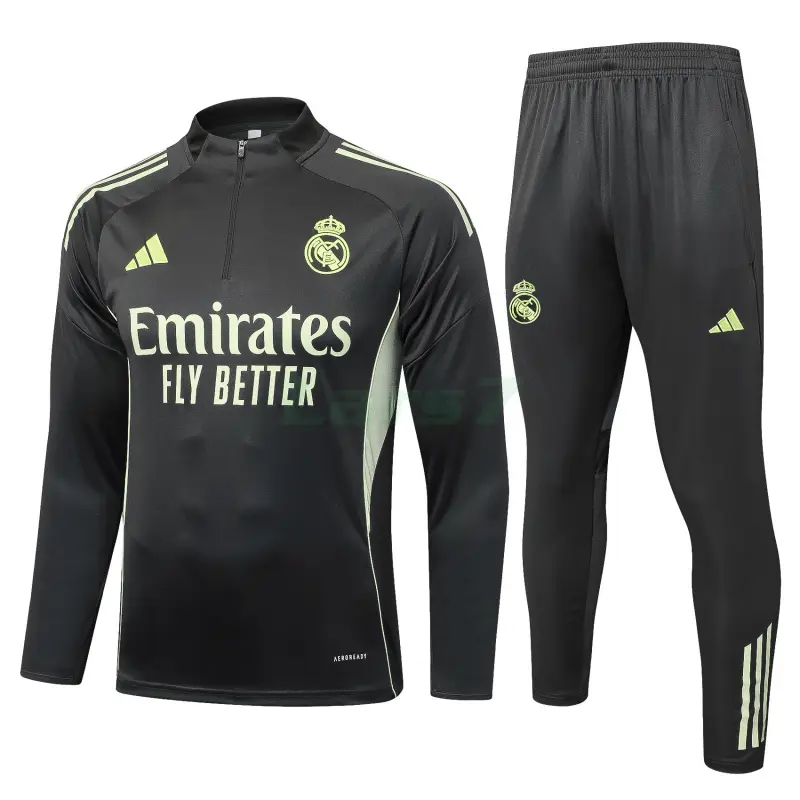 Sudadera De Entrenamiento Real Madrid 2025/2026 Kit Gris/Verde