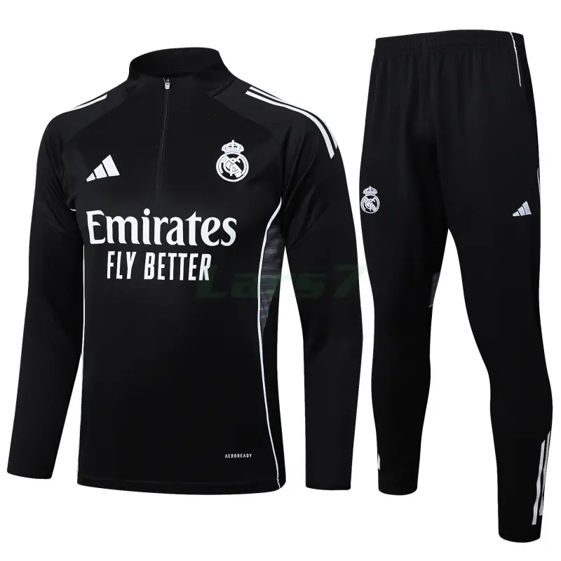 Sudadera De Entrenamiento Real Madrid 2025/2026 Negro