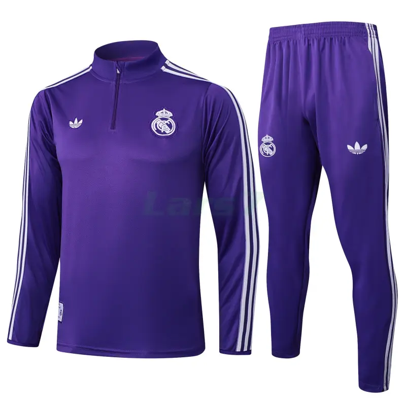 Sudadera De Entrenamiento Real Madrid 2025/2026 Kit Retro Morado