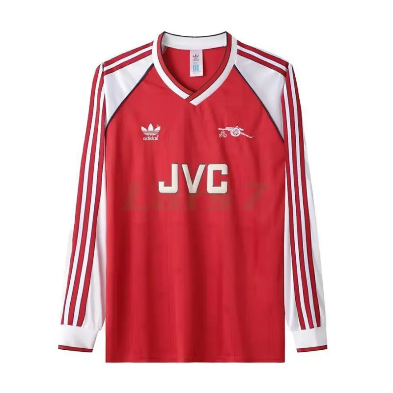 Camiseta Arsenal 1ª Equipación Retro 1989/91 ML Rojo Camiseta Arsenal 1ª Equipación Retro 1989/91 ML Rojo