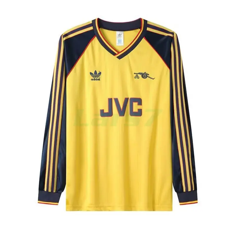 Camiseta Arsenal 2ª Equipación Retro 1989/91 ML Amarillo