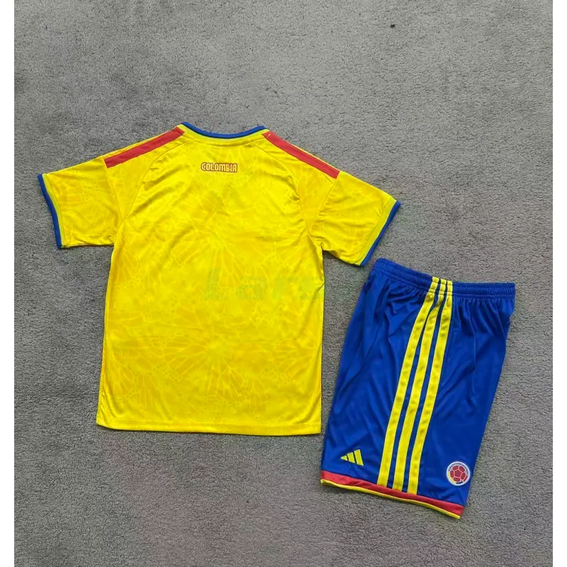 Camiseta Colombia 1ª Equipación Mundial 2026 Amarillo Niño Kit