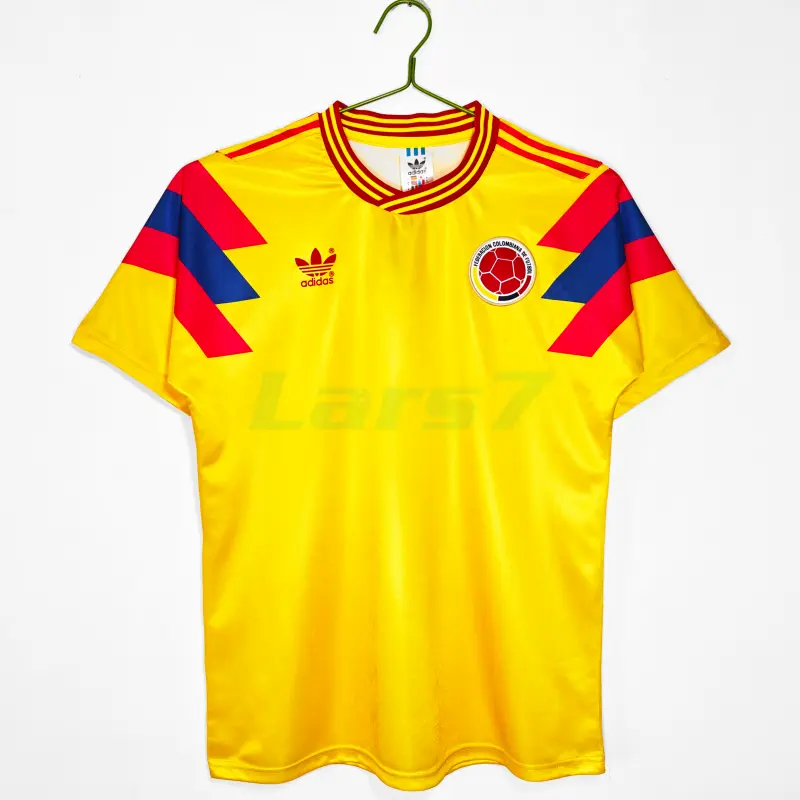 Camiseta Colombia 1ª Equipación Retro 1990 Amarillo