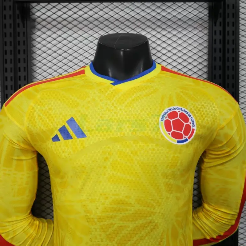 Camiseta Colombia 2026 ML Amarillo (EDICIÓN JUGADOR) Camiseta Colombia 2026 ML Amarillo (EDICIÓN JUGADOR)