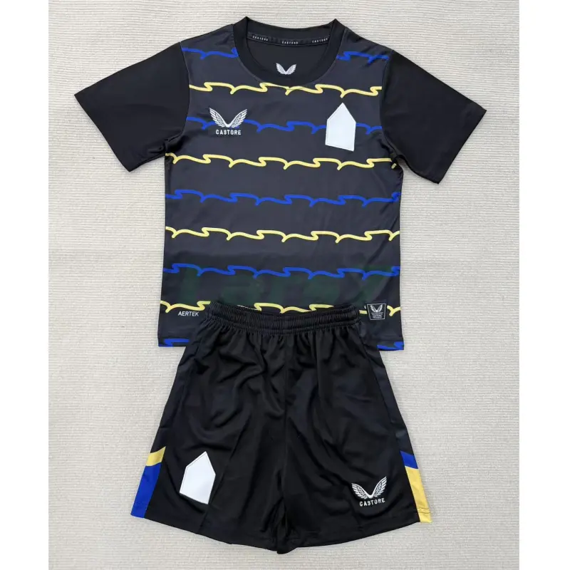 Camiseta Everton FC 3ª Equipación 2025/2026 Negro Niño Kit