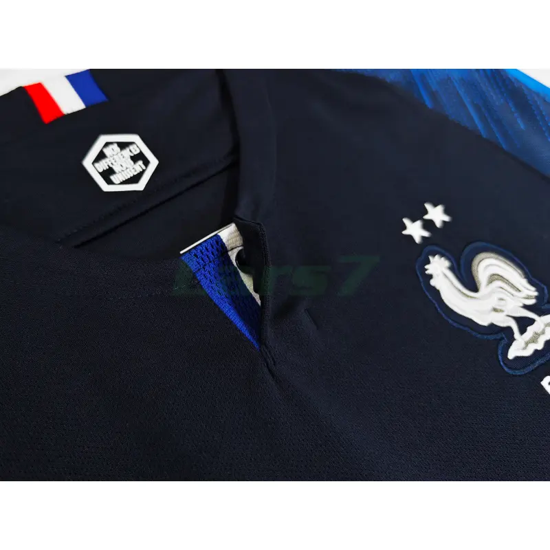 Camiseta Francia 1ª Equipación Retro 2018 ML Azul Copa Mundial Camiseta Francia 1ª Equipación Retro 2018 ML Azul Copa Mundial