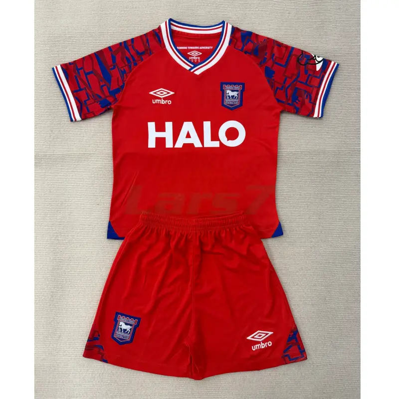 Camiseta Ipswich Town 2ª Equipación 2025/2026 Rojo Niño Kit Camiseta Ipswich Town 2ª Equipación 2025/2026 Rojo Niño Kit
