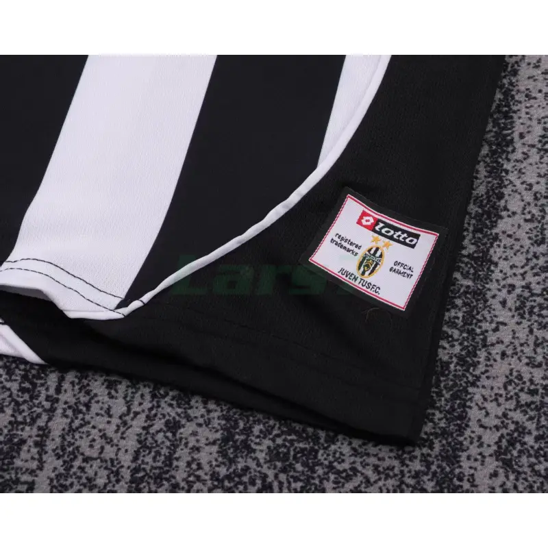 Camiseta Juventus 1ª Equipación Retro 2002/03 Blanco/Negro Niño Kit