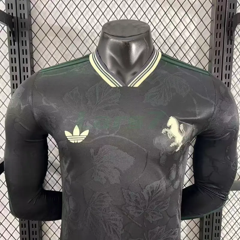 Camiseta Juventus 3ª Equipación 2025/2026 ML Negro (EDICIÓN JUGADOR)