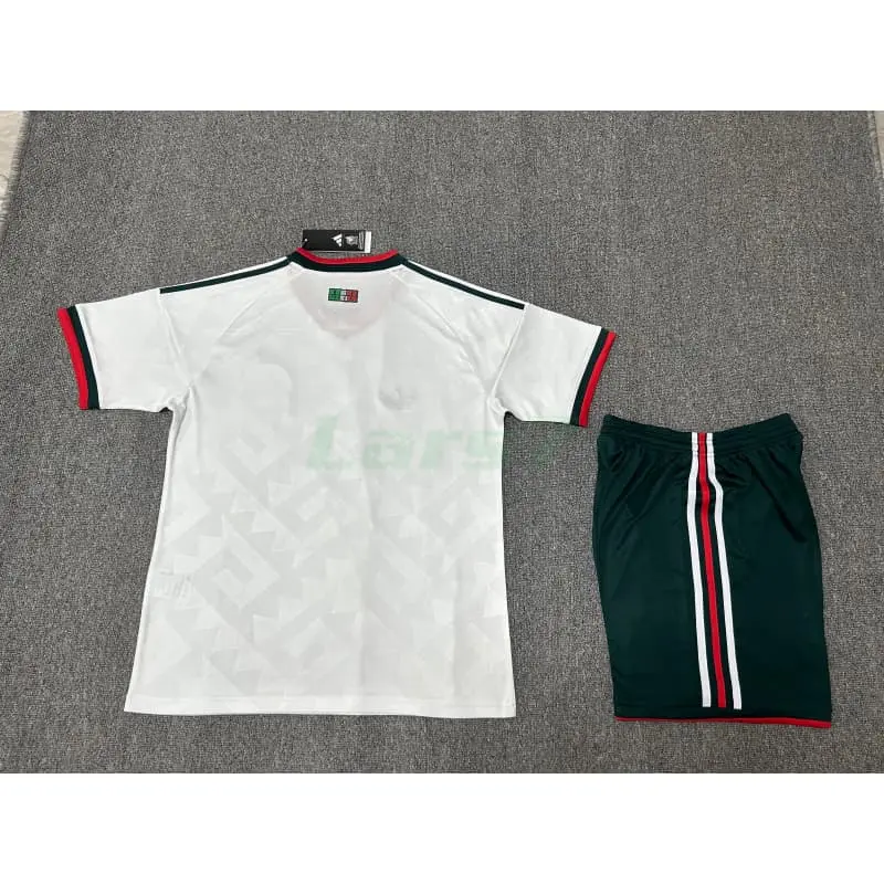 Camiseta México 2ª Equipación Mundial 2026 Blanco Niño Kit