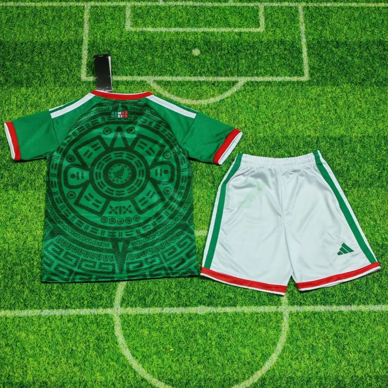 Camiseta México 2026 Verde/Rojo Niño Kit Camiseta México 2026 Verde/Rojo Niño Kit