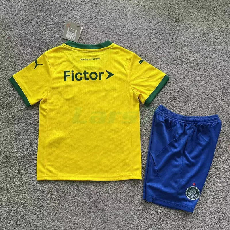 Camiseta Palmeiras 3ª Equipación 2025/2026 Amarillo Niño Kit Camiseta Palmeiras 3ª Equipación 2025/2026 Amarillo Niño Kit