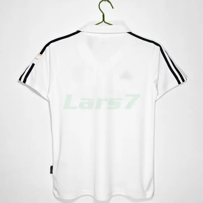 Camiseta Real Madrid 1ª Equipación Retro 2002/03 Blanco con Publicitario Camiseta Real Madrid 1ª Equipación Retro 2002/03 Blanco con Publicitario