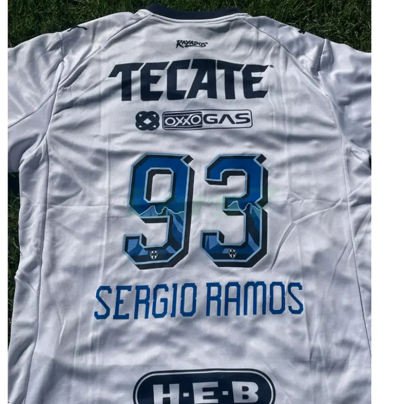 Camiseta SERGIO RAMOS 93 Monterrey 2ª Equipación 2025/2026 Blanco Camiseta SERGIO RAMOS 93 Monterrey 2ª Equipación 2025/2026 Blanco