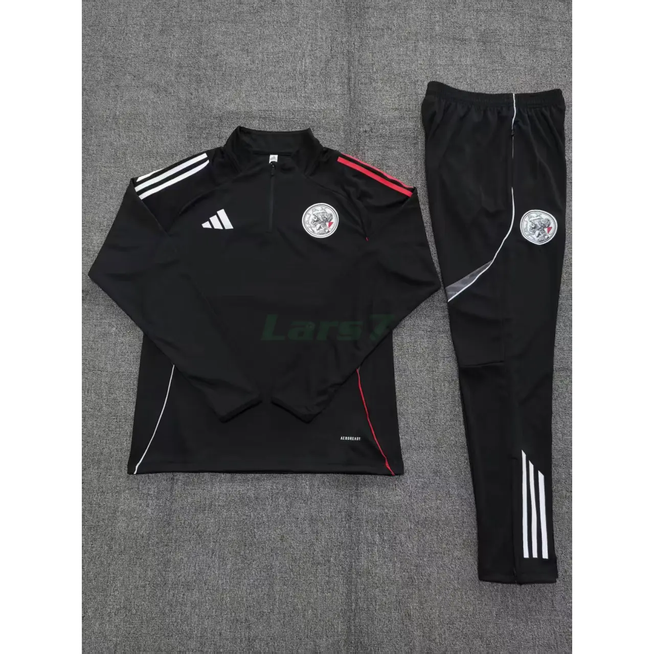 Sudadera De Entrenamiento Ajax 2025/2026 Niño Kit Negro