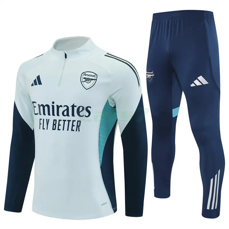 Sudadera De Entrenamiento Arsenal 2025/2026 Kit Azul Claro/Azul Oscuro