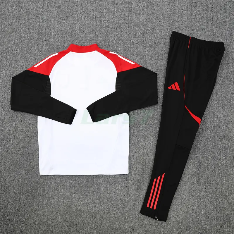 Sudadera De Entrenamiento Arsenal 2025/2026 Kit Blanco/Negro/Rojo
